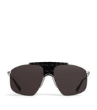 Alaïa oversized metal aviator mask sunglasses, UK version