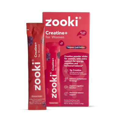 Holland & Barrett Zooki Creatine+ For Women Summer Fruits Flavour Sports Supplement Powder 7 Sachets- Buy online at McGrocer