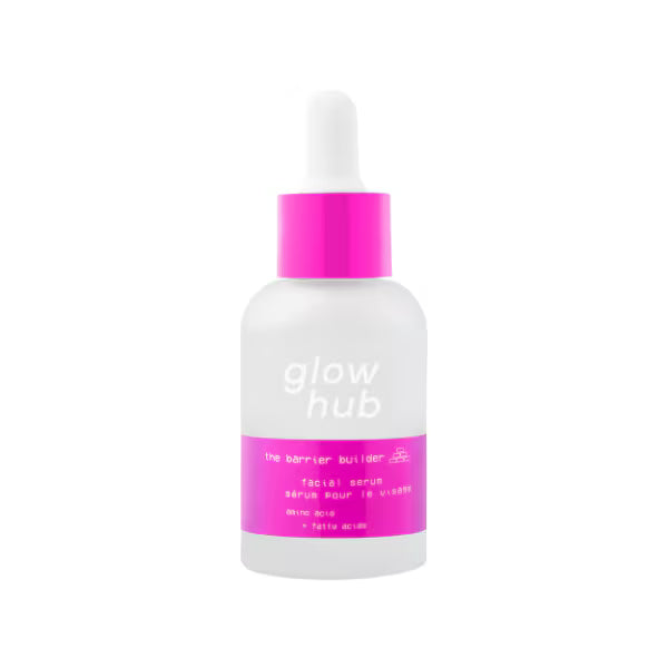 Glow Hub Barrier Builder soothinf face serum bottle (British brand)