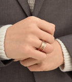 Bvlgari B.zero1 three-band rose gold ring - British product