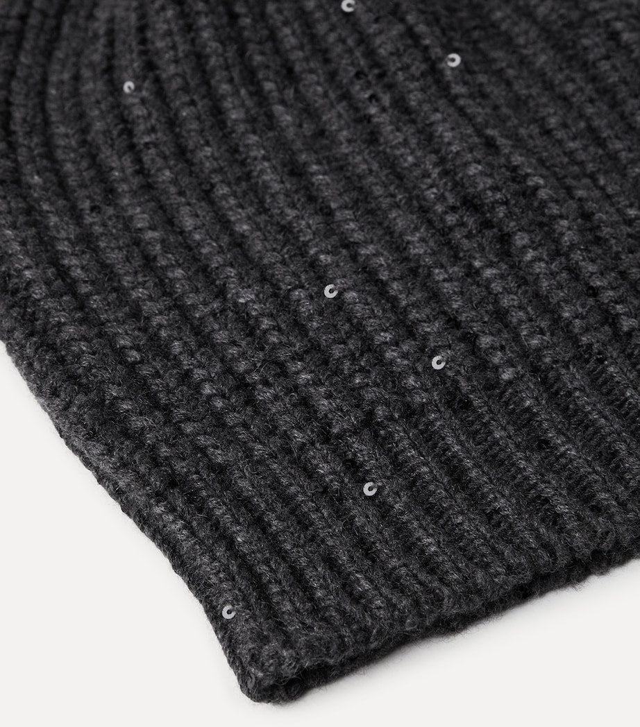 Brunello Cucinelli sequinned beanie (British brand)