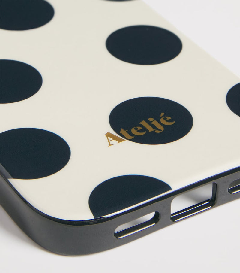 Ateljé recycled polka-dot iPhone 16 case - British product