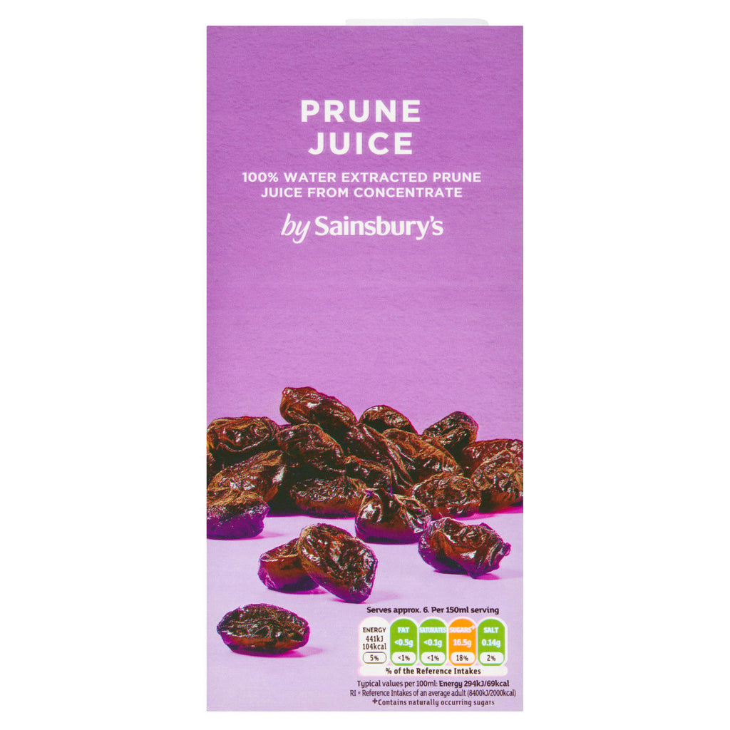 Sainsbury's Pure 100% Prune Juice 1L