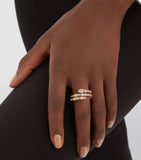 Bvlgari Serpenti Viper rose gold diamond ring (British brand)