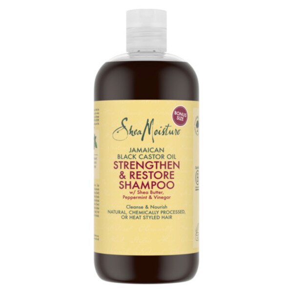 SheaMoisture  castor oil strengthen & restore shampoo 473ml GOODS Superdrug   