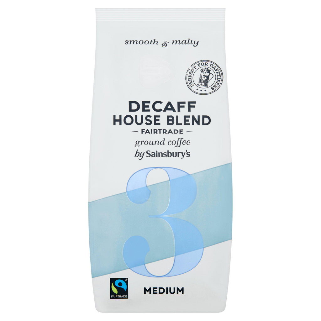 Sainsbury's Fairtrade Decaff House Blend Coffee, Strength 3 227g