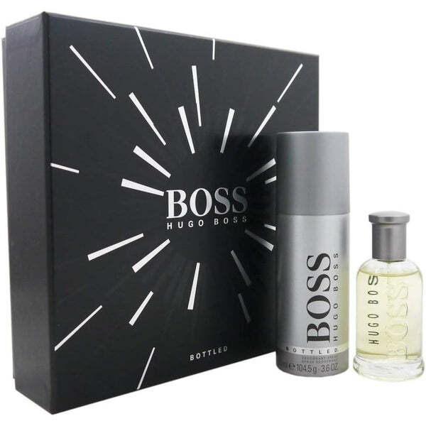 Hugo Boss Boss Bottled gift set 50ml EDT and 150ml deodorant spray - British product