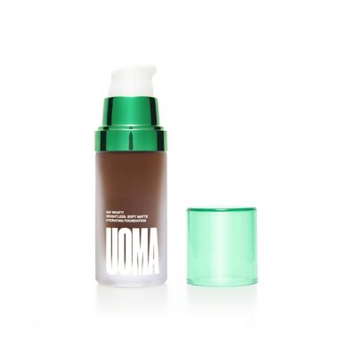 UOMA Beauty Say What?! Weightless Soft Matte Hydrating Foundation 30ml GOODS Boots Black Pearl T2N  