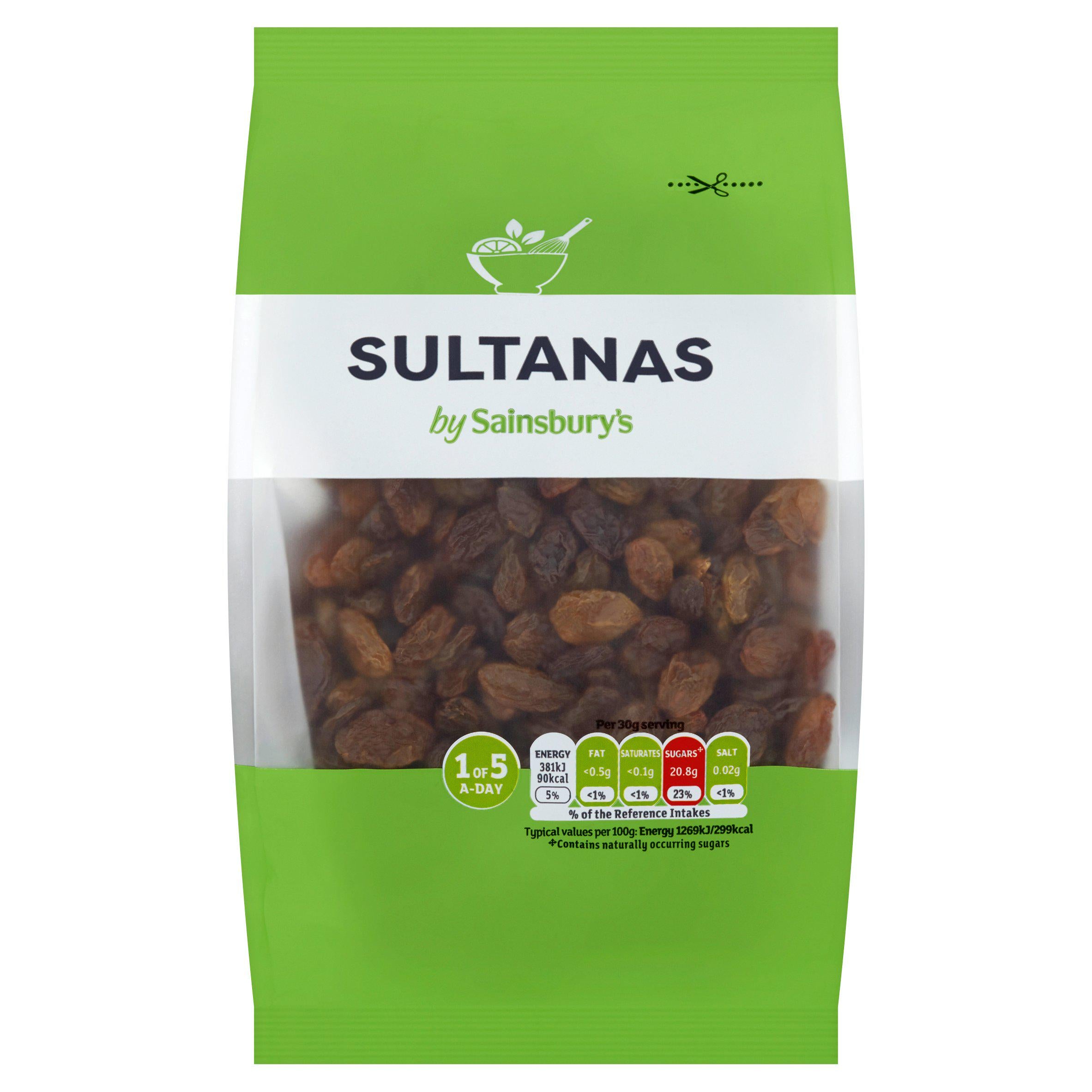 Sainsbury's Sultanas 500g Christmas baking Sainsburys   