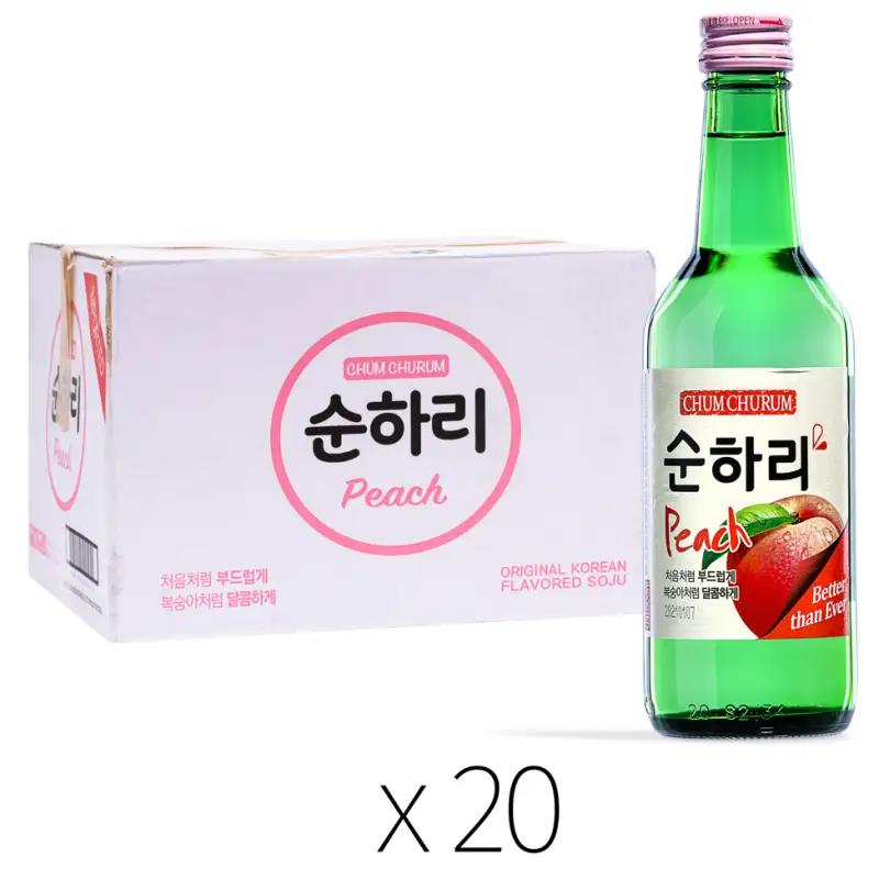 Chum Churum Peach Soju case of 20, imported from the UK