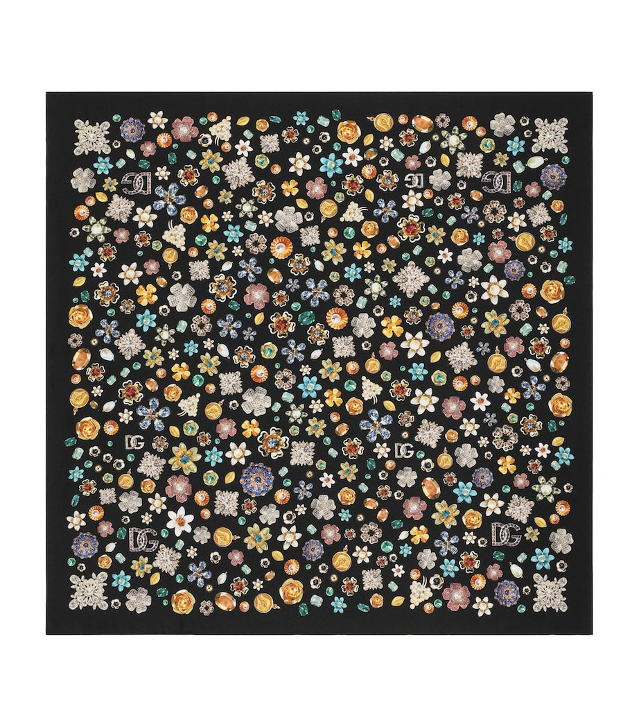 Dolce&Gabbana silk jewellery print scarf 70cm (British brand)