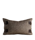 De Le Cuona Linen-Blend Nara Buckle Cushion 35cm x 60cm - British product