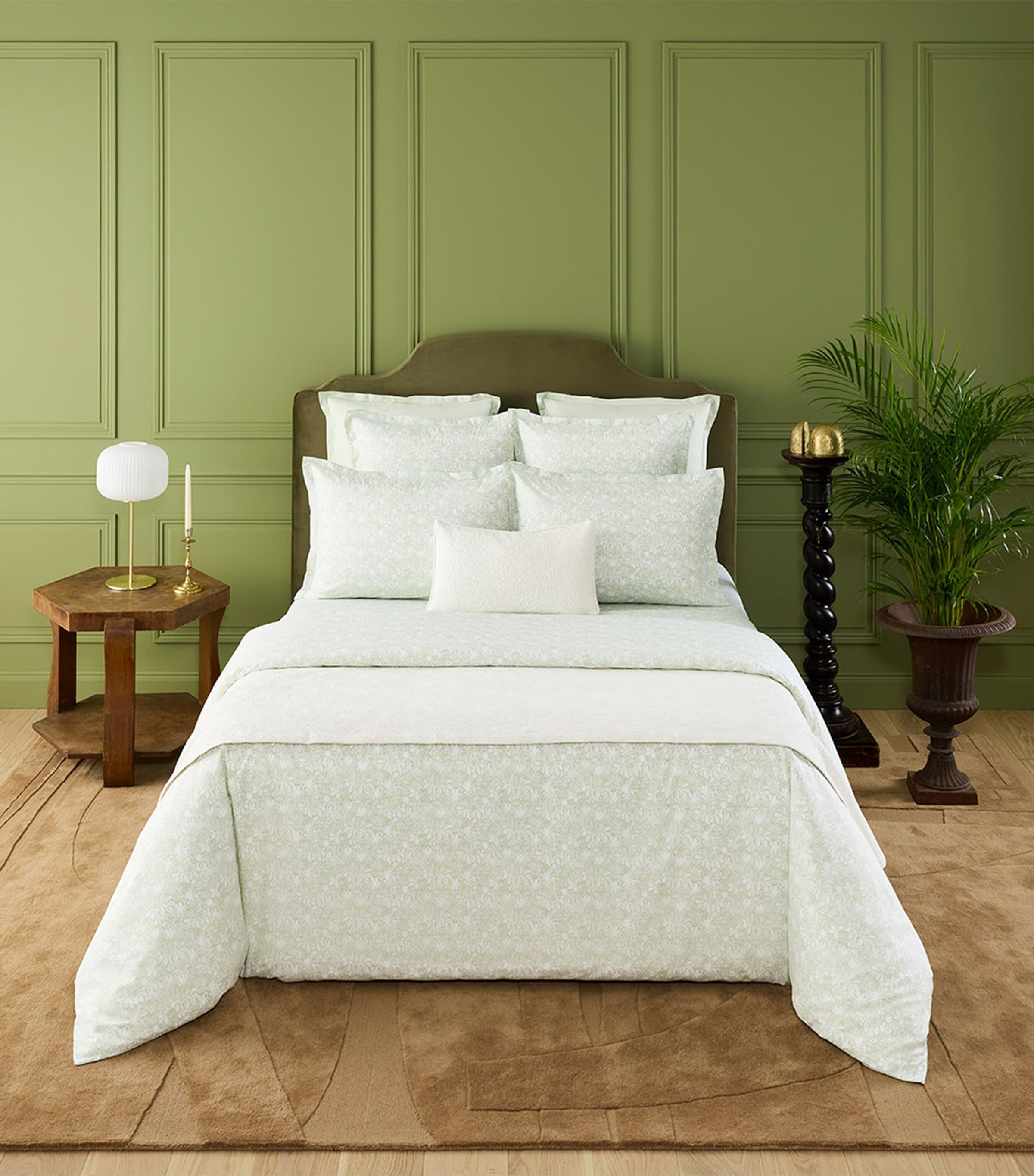 Yves Delorme Capri Amande double duvet cover 200cm x 200cm (British brand)