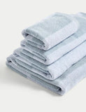 Pure Cotton Striped Towel Bathroom M&S   