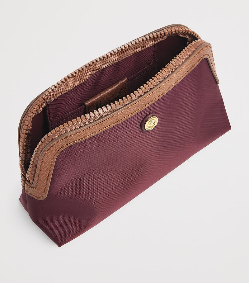 Harrods small nylon wash bag with leather trims, UK version