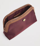 Harrods small nylon wash bag with leather trims, UK version