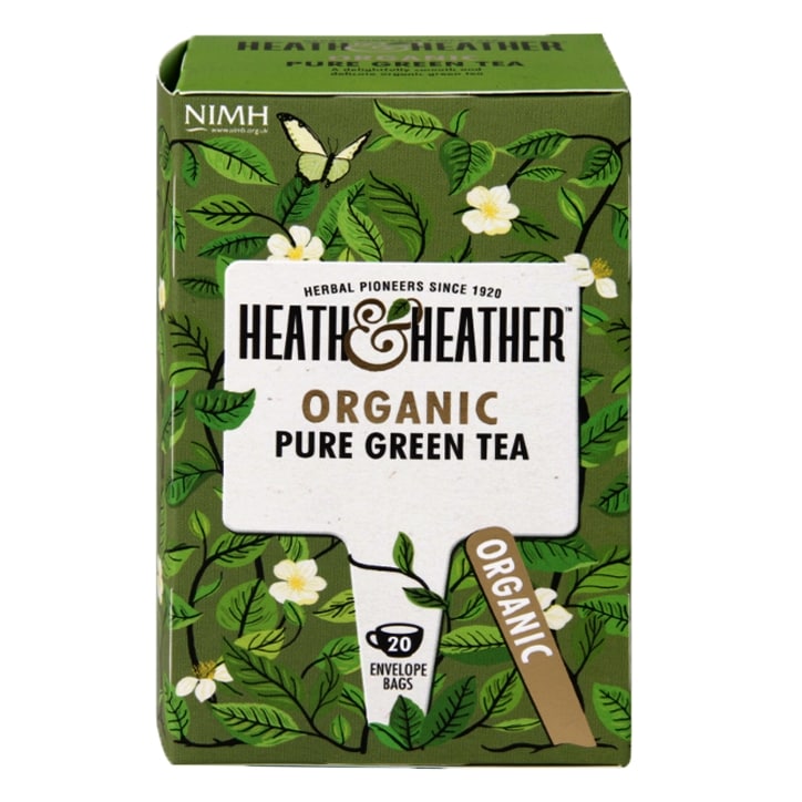 Heath & Heather Organic Green Tea with Ginger 20 Tea Bags Green Tea Holland&Barrett   