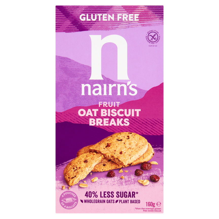 Nairn's Gluten Free Biscuit Breaks Oats & Fruit GOODS ASDA   