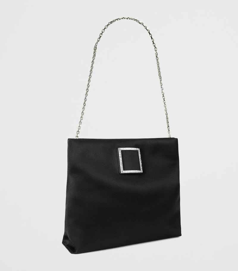 Roger Vivier Trompette satin pouch, imported from the UK