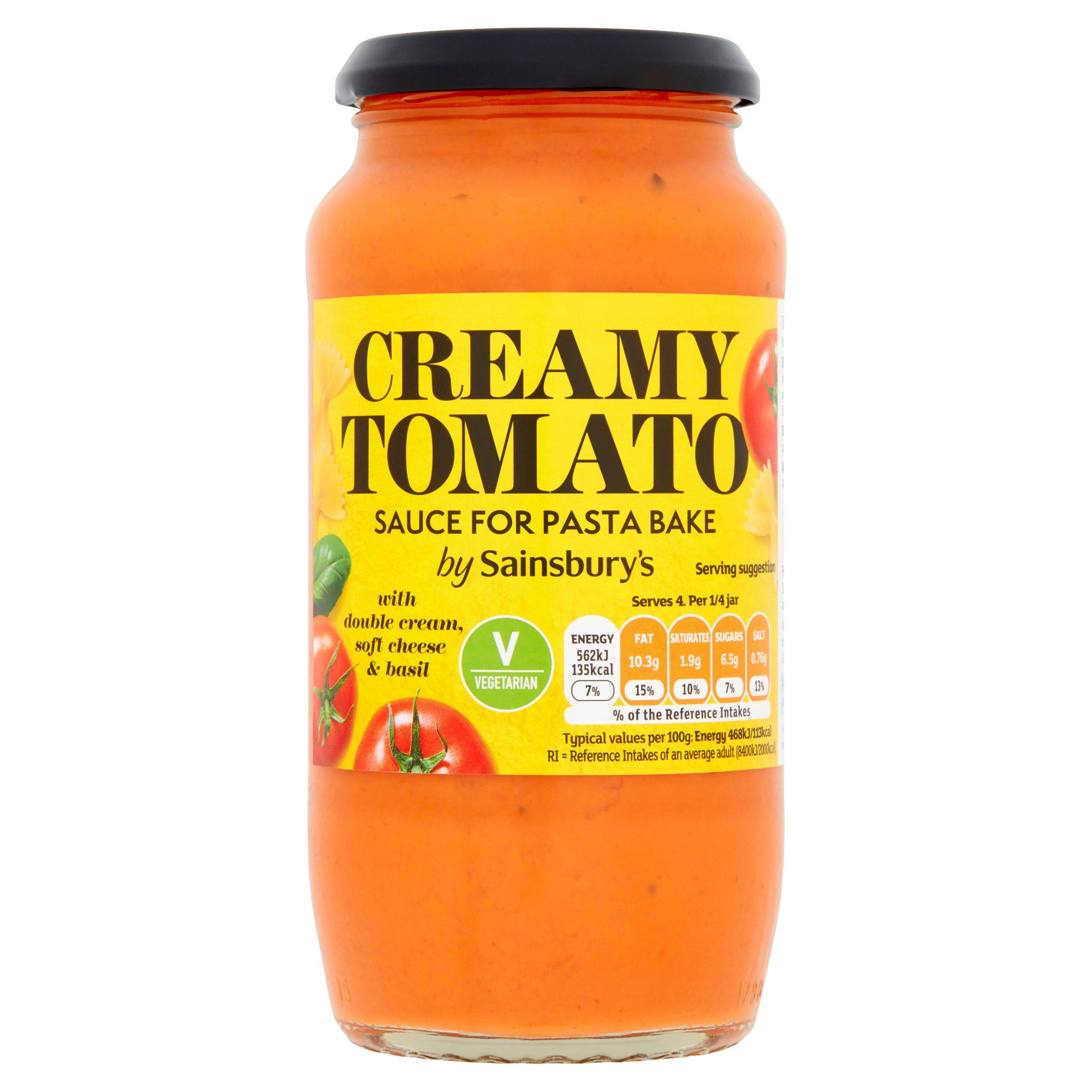 Sainsbury's Creamy Tomato Pasta Bake Sauce 480g Italian Sainsburys   