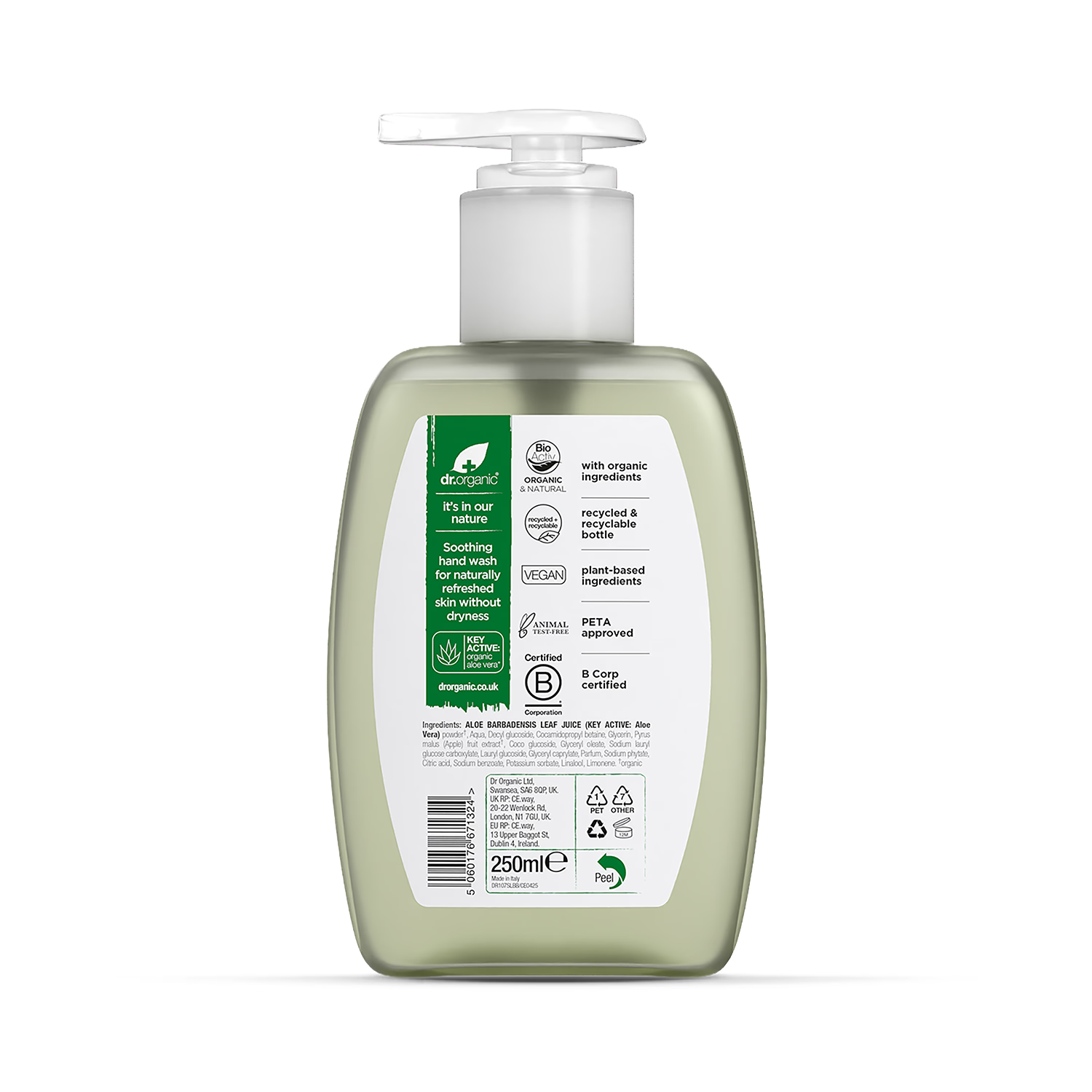 Dr Organic Aloe Vera Hand Wash 250ml - British product