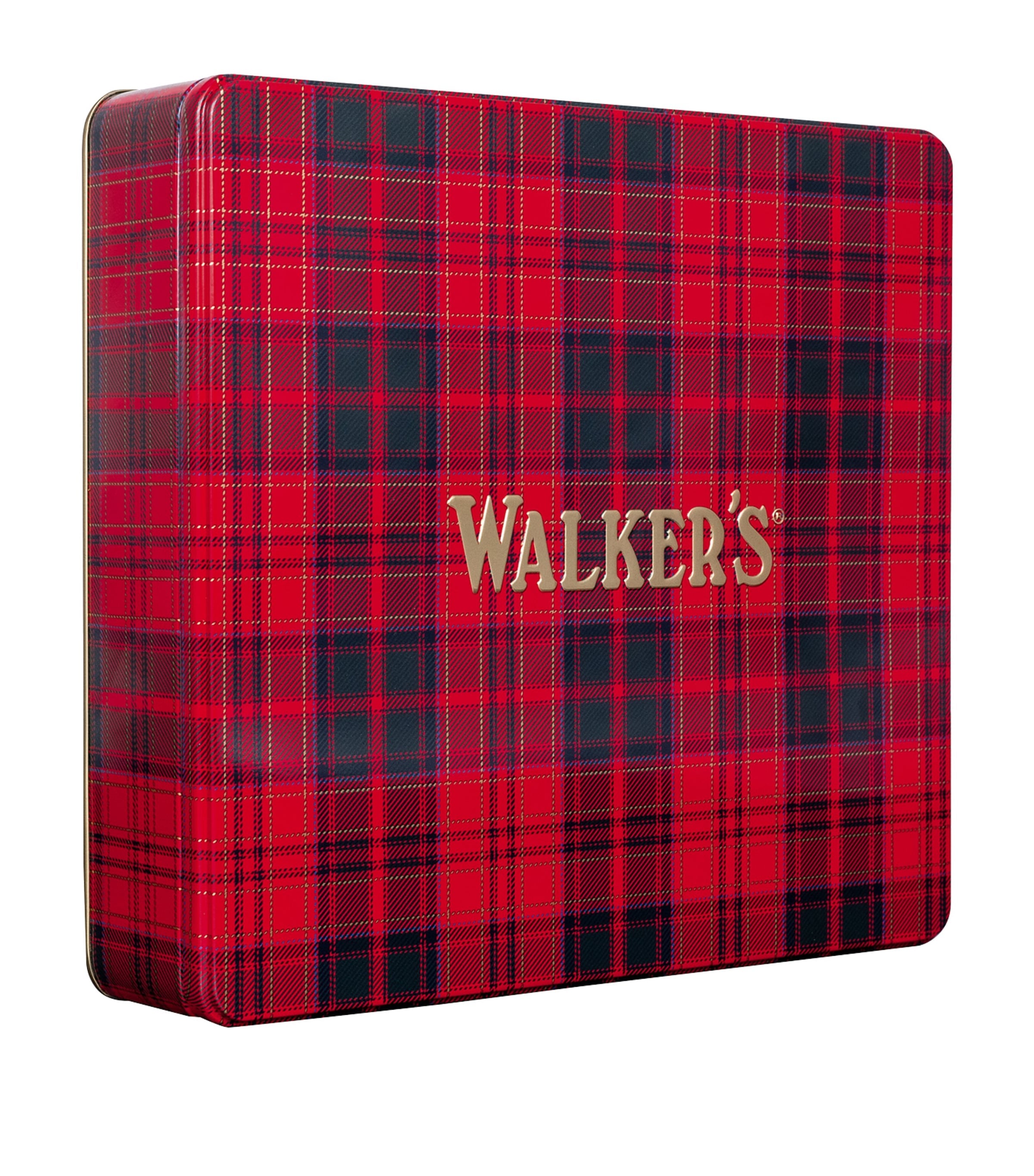 Walkers square shortbread assortment tin with chocolate and salted caramel 450g (British brand)