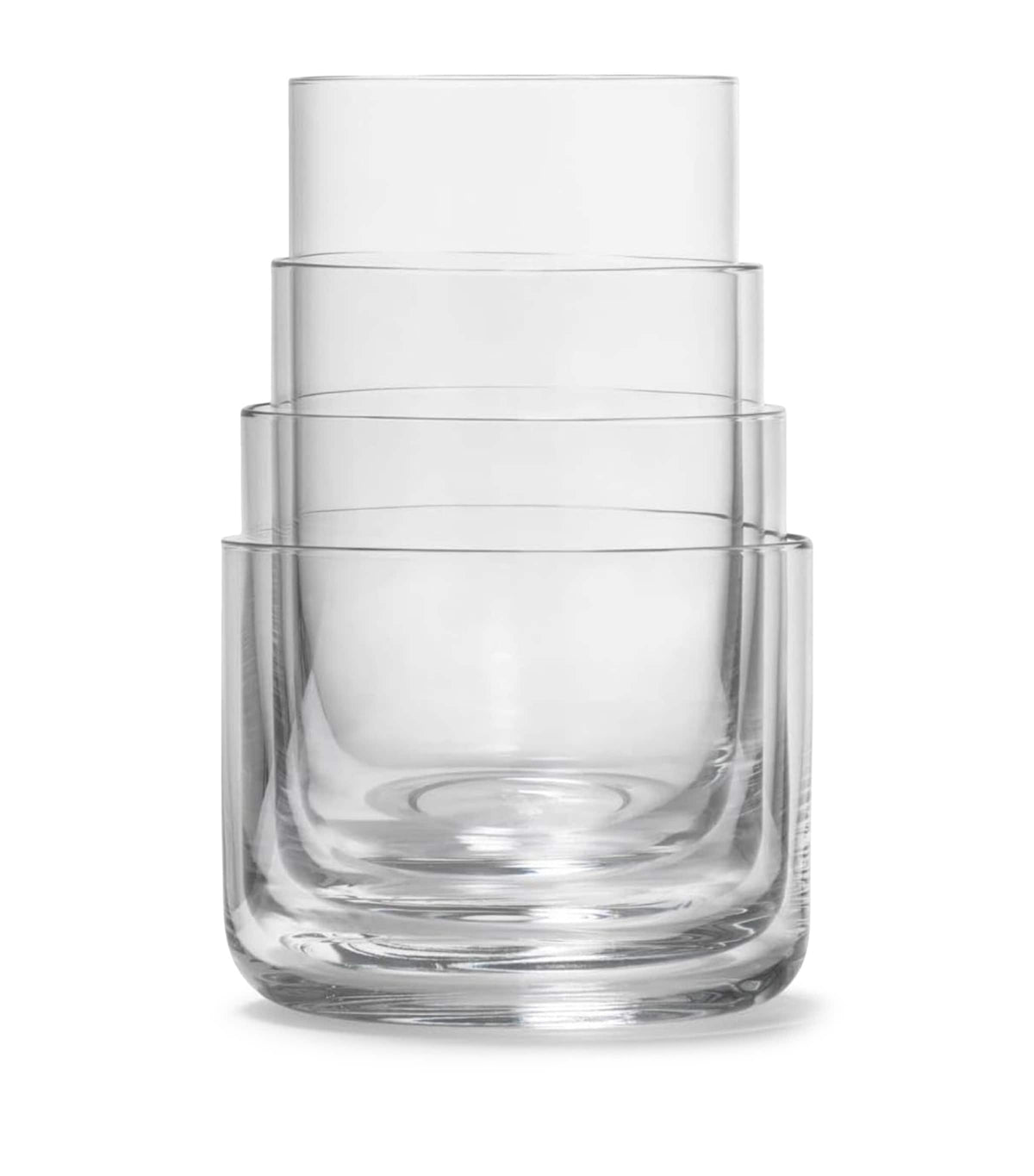 Aarke nesting glass tumblers set of 4 (290ml) - British product