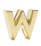 Moleskine gold-plated W notebook charm, imported from the UK