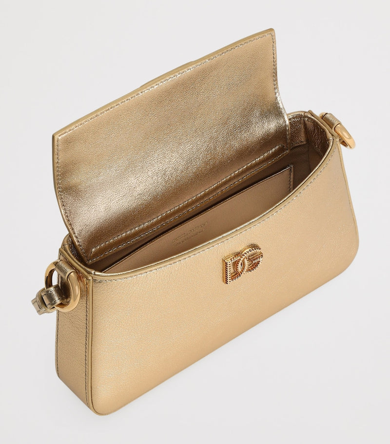 Dolce&Gabbana metallic leather phone bag - British product