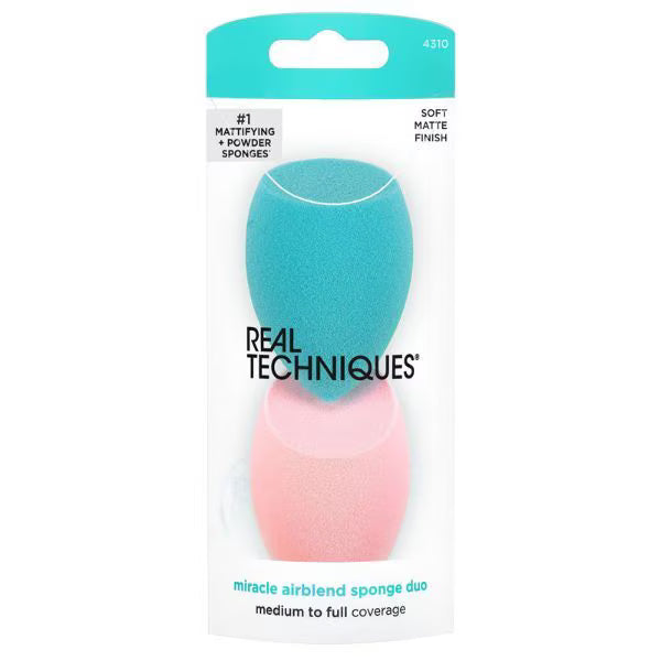 Real Techniques Miracle Mattifying Duo makeup sponges - British product