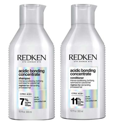 REDKEN Acidic Bonding Concentrate Shampoo and Conditioner Bond Repair Bundle For Damaged Hair GOODS Boots   