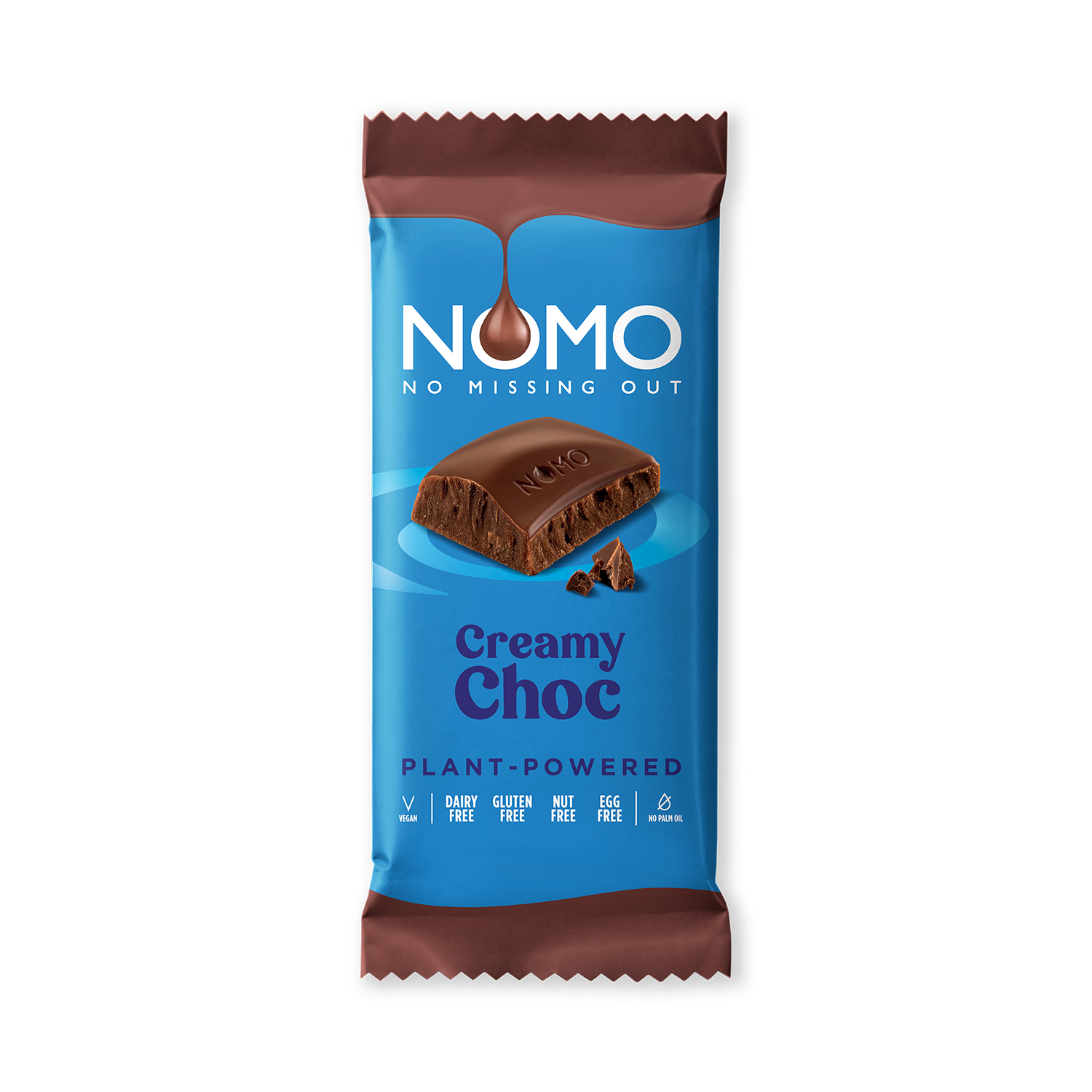 Nomo creamy choc plant-powered bar 75g, UK version