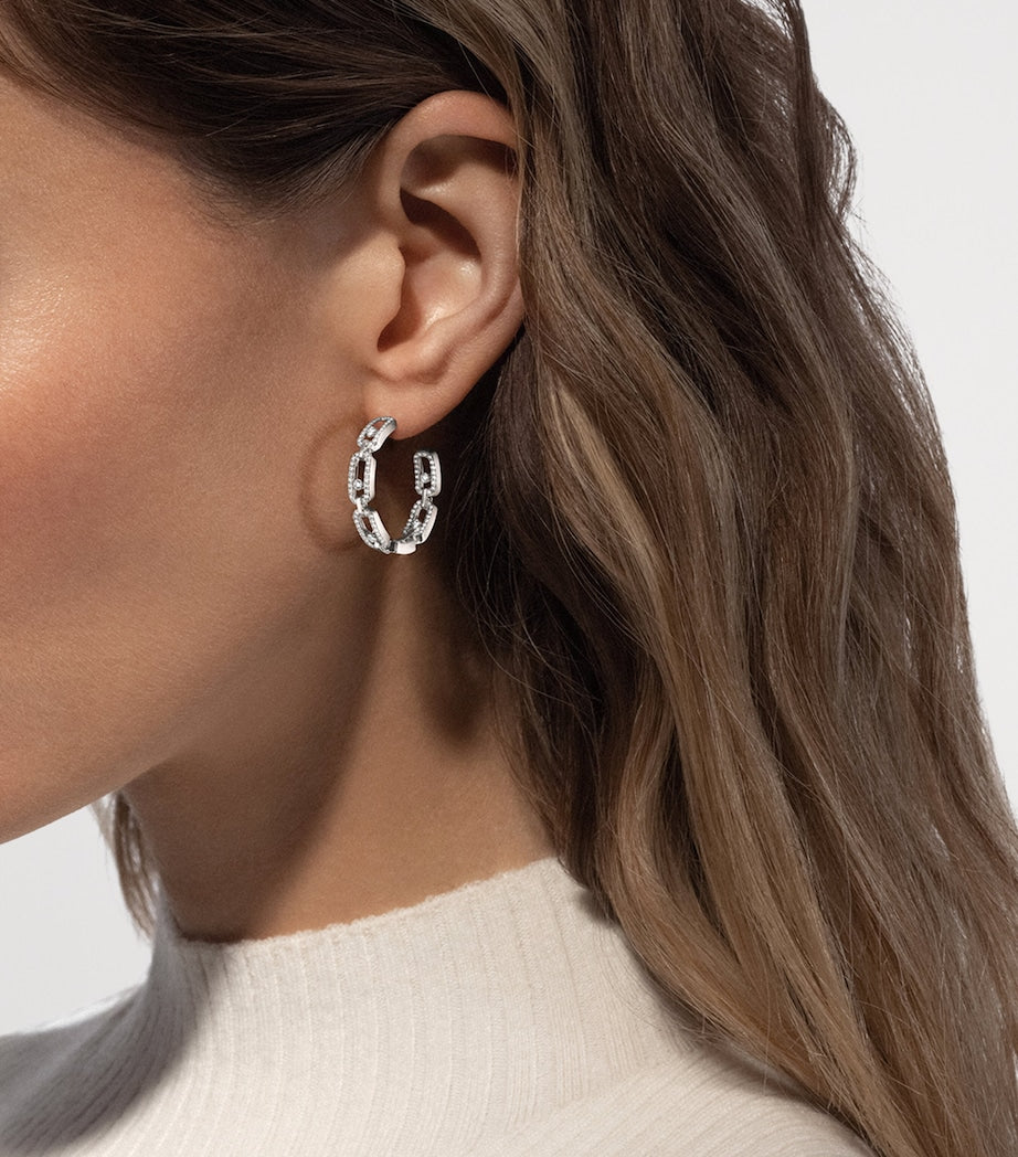 Messika Move Link diamond hoop earrings 0.86ct, imported from the UK