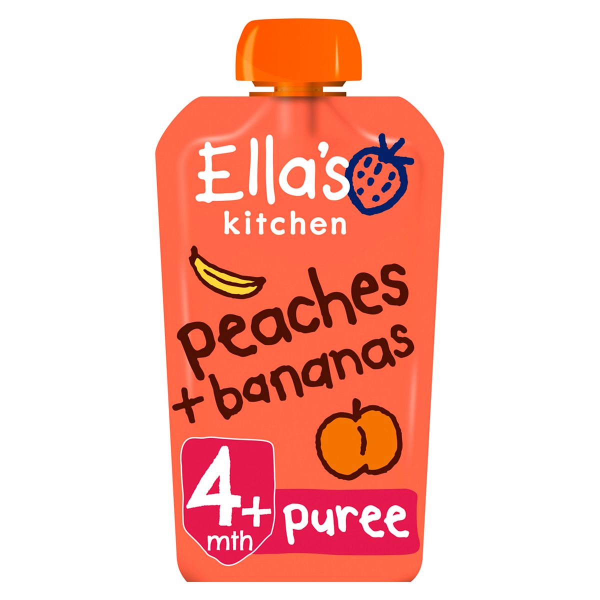 Ella's Kitchen Organic Peaches and Bananas Baby Food Pouch 4+ Months 120g GOODS Boots   