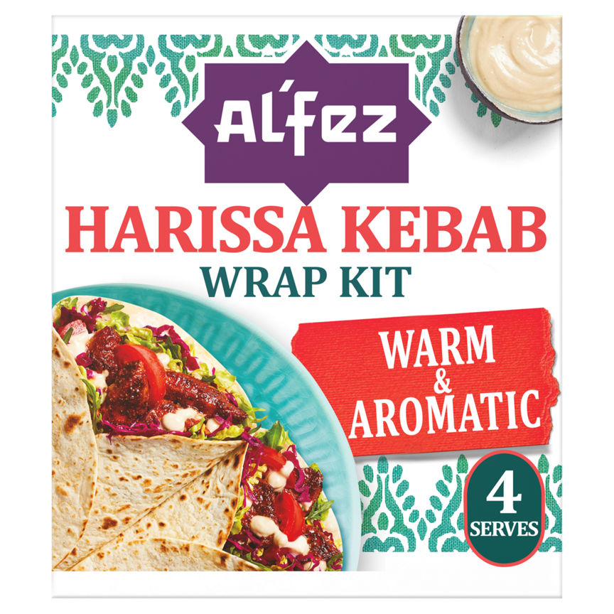 Al'Fez Harissa Kebab Wrap Kit 410g