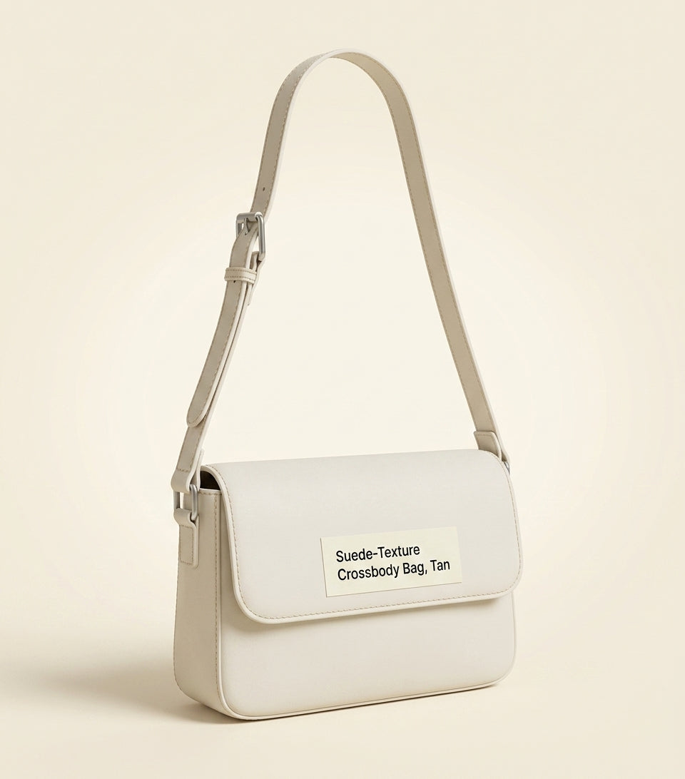 McQueen suede sling cross-body bag, UK version