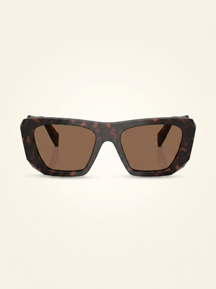 Prada PR B18S square-frame acetate sunglasses, imported from the UK