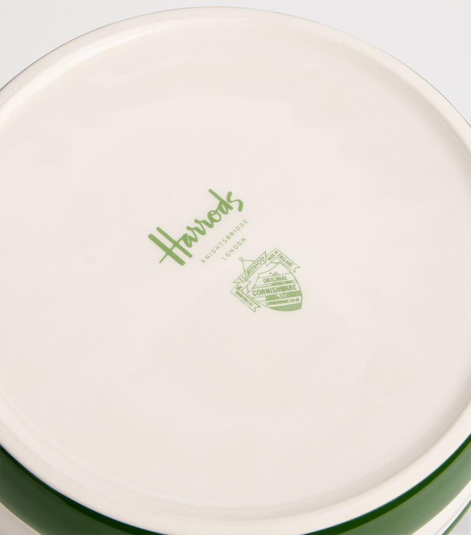 Harrods ceramic Cornish stripe pet bowl 20cm - British product