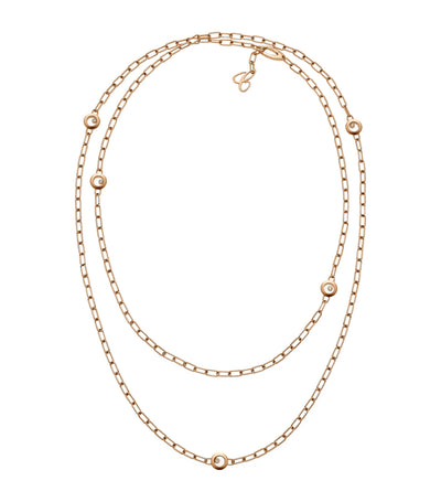 Harrods Chopard Happy Diamonds Icons Rose Gold and Diamond Necklace- Buy online at McGrocer