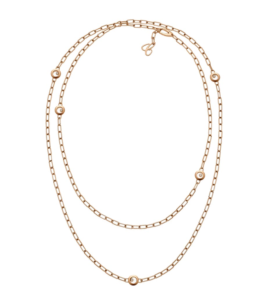Chopard Happy Diamonds Icons necklace 18kt rose gold (British brand)