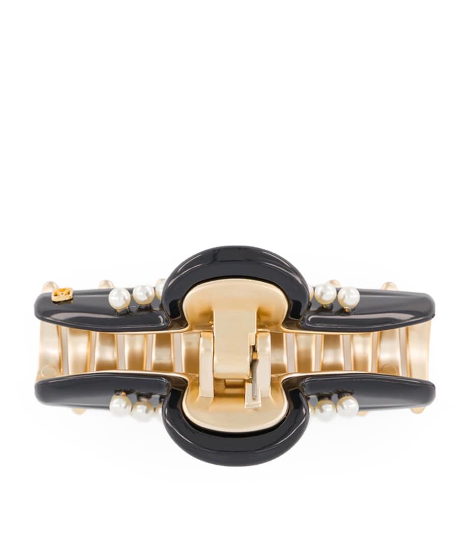 Alexandre de Paris gold-plated claw hair clip 7.5cm (British brand)