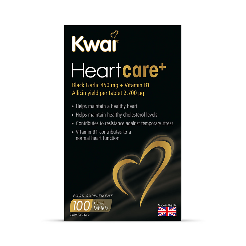 Kwai Heartcare+ Garlic Vitamin B1 supplement 30 tablets, UK version