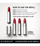 Givenchy Le Rouge Sheer Velvet Refillable Matte Lipstick, UK version