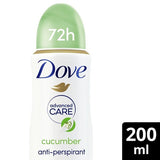 Dove Advanced Antiperspirant Deodorant Cucumber 200Ml GOODS Superdrug   