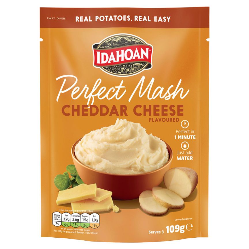 Idahoan Perfect Mash Cheddar Cheese Flavoured GOODS ASDA   