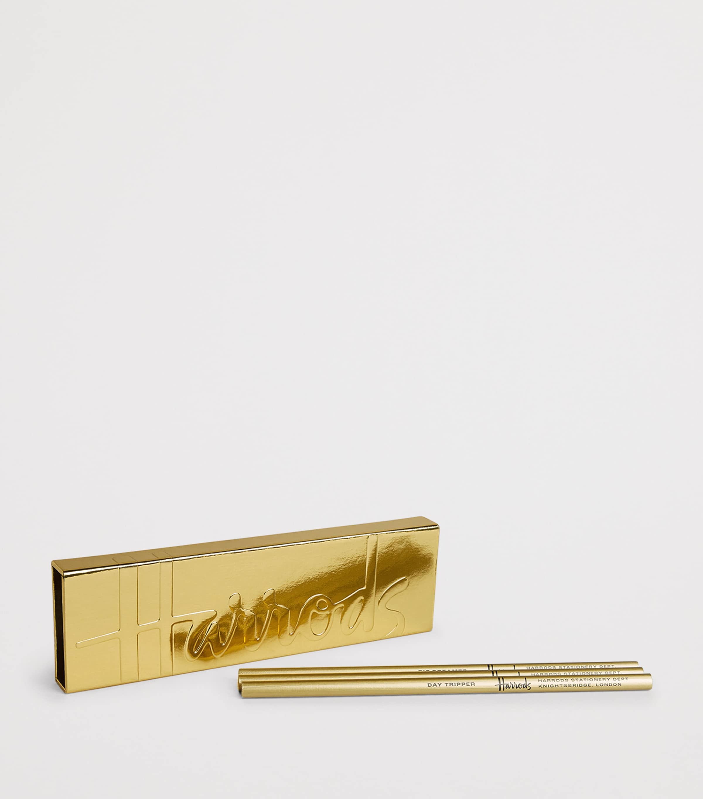 Harrods logo pencils set of 6 in presentation box, UK version