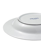 Prada geometric print soup plates set of 2 21cm diameter, imported from the UK