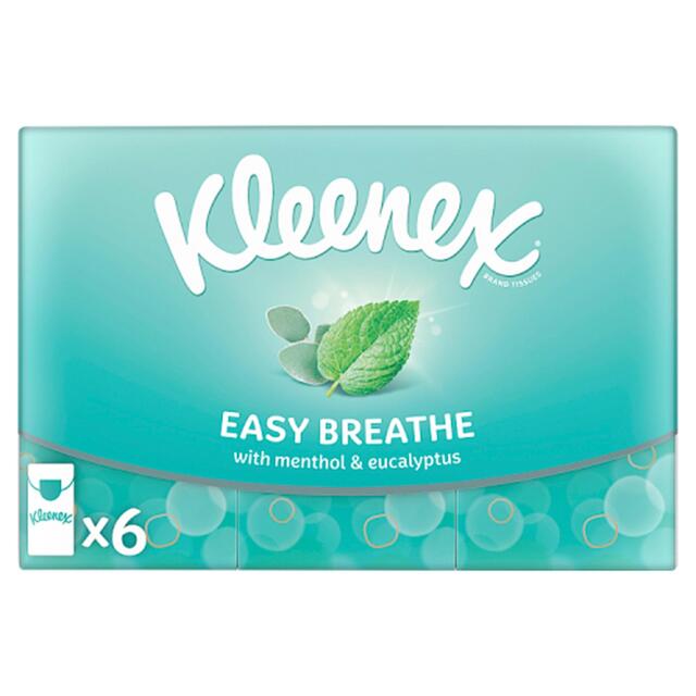 Kleenex Easy Breathe Tissues Pocket  Pack   6 x 9 per pack