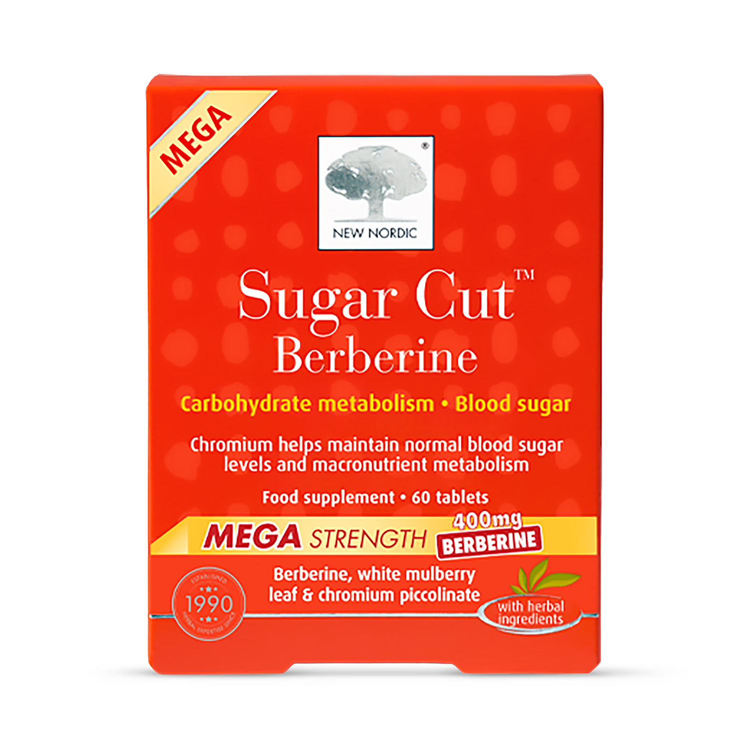 New Nordic Sugar Cut Berberine supplement 60 tablets (British brand)