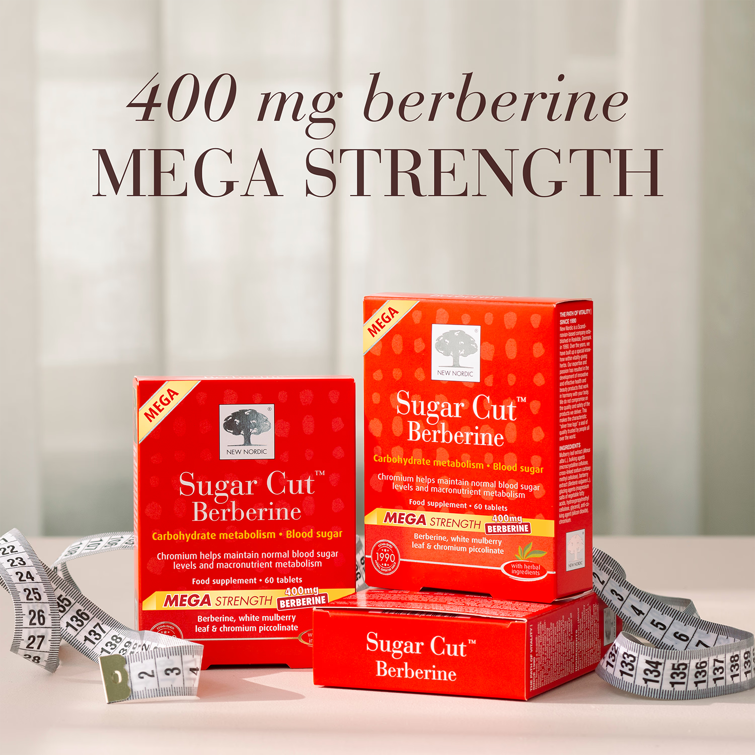 New Nordic Sugar Cut Berberine supplement 60 tablets (British brand)